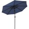 9 Ft Aluminum Patio Umbrella With Tilt And Crank - Navy Blue By Sunnydaze